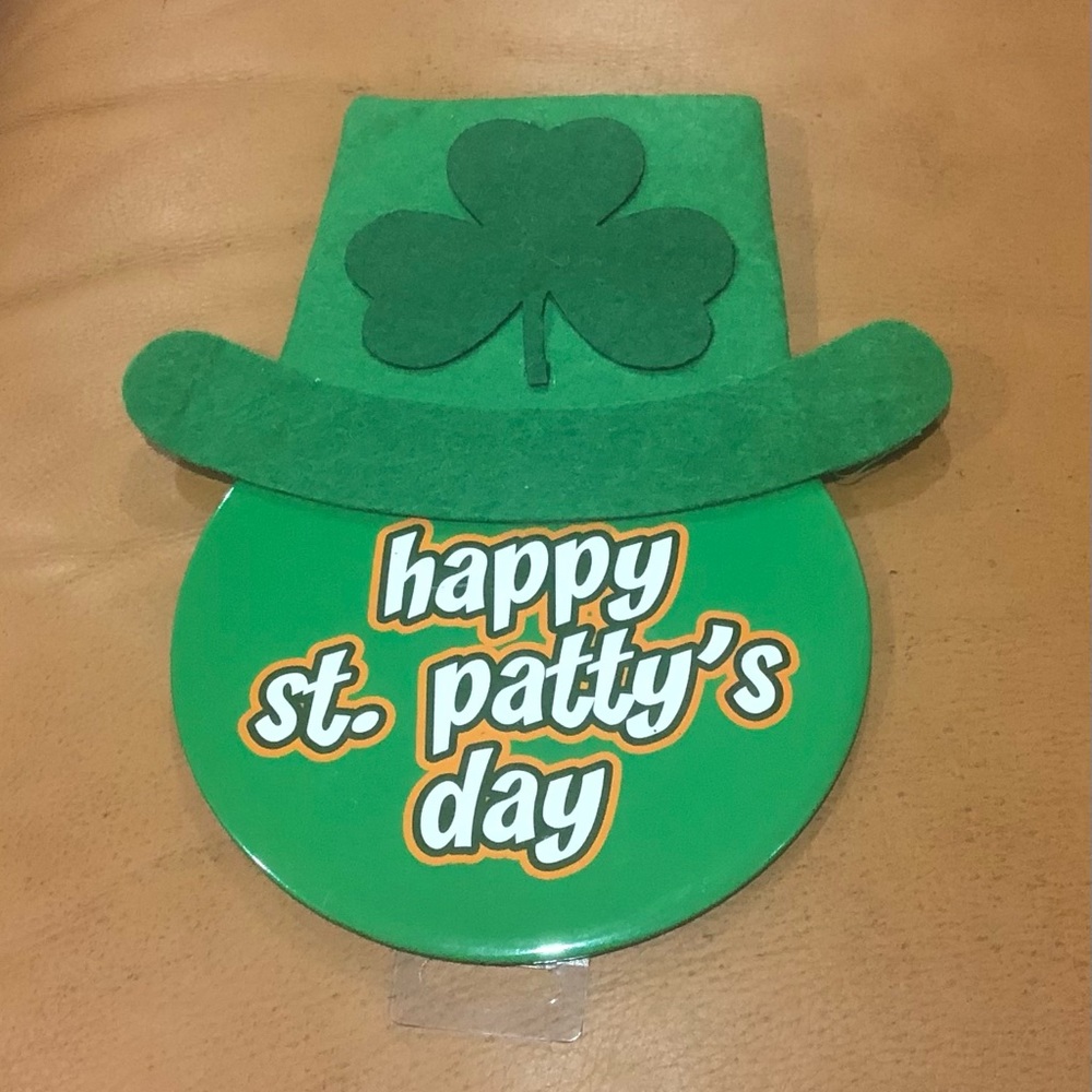 St. Patrick’s day button
